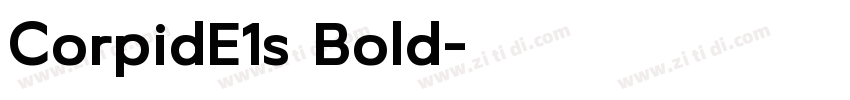 CorpidE1s Bold字体转换